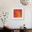 Orange Red Orchid Abstract-Shams Rasheed-Framed Giclee Print displayed on a wall