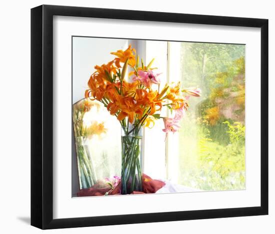 Orange Reflection-Judy Stalus-Framed Art Print