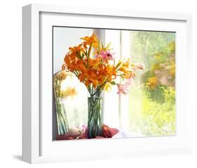 Orange Reflection-Judy Stalus-Framed Art Print