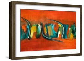 Orange Rhythm-Lanie Loreth-Framed Art Print