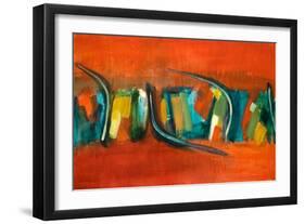 Orange Rhythm-Lanie Loreth-Framed Art Print