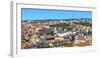 Orange roofs market, Lisbon, Portugal. View from Castelo de San Jorge from observation platform.-William Perry-Framed Photographic Print