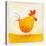 Orange Rooster-null-Stretched Canvas