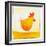 Orange Rooster-null-Framed Giclee Print