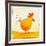 Orange Rooster-null-Framed Giclee Print