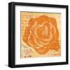 Orange Rose-Anna Flores-Framed Art Print