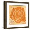 Orange Rose-Anna Flores-Framed Art Print