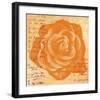 Orange Rose-Anna Flores-Framed Art Print