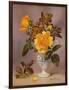 Orange Roses in a Blue and White Jug-Albert Williams-Framed Giclee Print