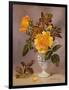 Orange Roses in a Blue and White Jug-Albert Williams-Framed Giclee Print