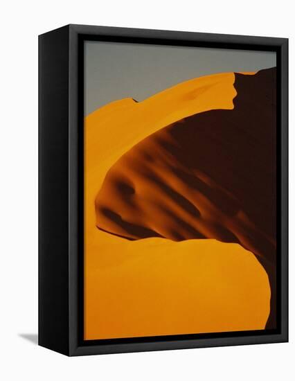 Orange Sand Dune-Michele Westmorland-Framed Stretched Canvas