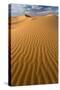 Orange Sand Dunes and Sand Ripples, Erg Chebbi Sand Sea, Sahara Desert Near Merzouga-Lee Frost-Stretched Canvas