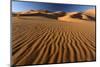 Orange Sand Dunes and Sand Ripples, Erg Chebbi Sand Sea, Sahara Desert Near Merzouga-Lee Frost-Mounted Photographic Print