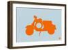 Orange Scooter-NaxArt-Framed Art Print