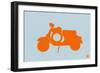 Orange Scooter-NaxArt-Framed Art Print