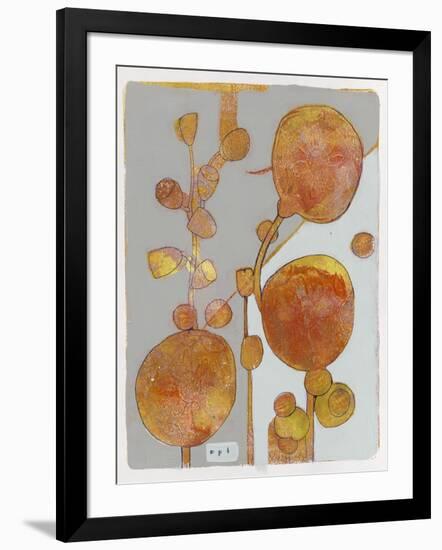 Orange Seed Pods 3-Maria Pietri Lalor-Framed Giclee Print