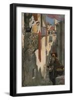 "Orange Seller!"-René Bull-Framed Giclee Print