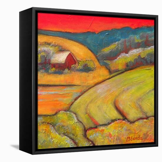 Orange Sky Farm-Blenda Tyvoll-Framed Stretched Canvas