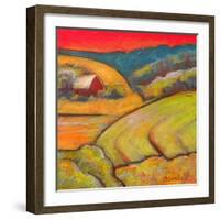 Orange Sky Farm-Blenda Tyvoll-Framed Art Print