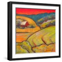 Orange Sky Farm-Blenda Tyvoll-Framed Art Print