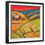 Orange Sky Farm-Blenda Tyvoll-Framed Art Print