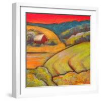 Orange Sky Farm-Blenda Tyvoll-Framed Art Print