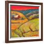 Orange Sky Farm-Blenda Tyvoll-Framed Art Print