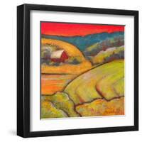 Orange Sky Farm-Blenda Tyvoll-Framed Art Print