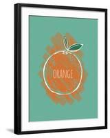 Orange Splash-Myriam Tebbakha-Framed Giclee Print