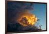 Orange Streak of Light Pierces Dramatic Cloud Formation-Sheila Haddad-Framed Photographic Print