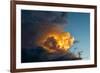 Orange Streak of Light Pierces Dramatic Cloud Formation-Sheila Haddad-Framed Photographic Print