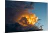 Orange Streak of Light Pierces Dramatic Cloud Formation-Sheila Haddad-Mounted Photographic Print