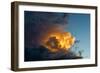 Orange Streak of Light Pierces Dramatic Cloud Formation-Sheila Haddad-Framed Photographic Print