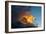 Orange Streak of Light Pierces Dramatic Cloud Formation-Sheila Haddad-Framed Photographic Print