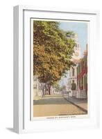 Orange Street, Nantucket, Massachusetts-null-Framed Art Print