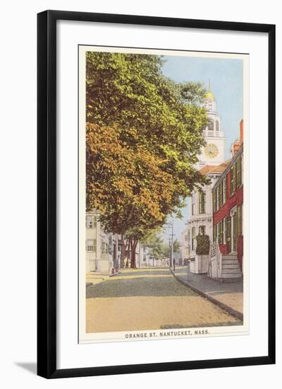 Orange Street, Nantucket, Massachusetts-null-Framed Art Print