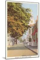 Orange Street, Nantucket, Massachusetts-null-Mounted Art Print