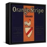 Orange Stripe Brand - Fillmore, California - Citrus Crate Label-Lantern Press-Framed Stretched Canvas