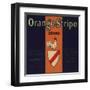 Orange Stripe Brand - Fillmore, California - Citrus Crate Label-Lantern Press-Framed Art Print