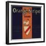 Orange Stripe Brand - Fillmore, California - Citrus Crate Label-Lantern Press-Framed Art Print