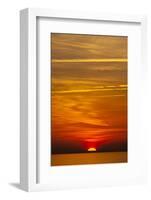 Orange Sunrise on the Water of the Bay on Tilghman Island, Maryland-Karine Aigner-Framed Photographic Print