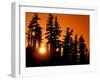 Orange Sunset in the Wilderness Around Mt. Jefferson, Oregon Cascades, USA-Janis Miglavs-Framed Premium Photographic Print