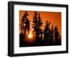 Orange Sunset in the Wilderness Around Mt. Jefferson, Oregon Cascades, USA-Janis Miglavs-Framed Photographic Print