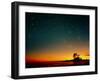 Orange Sunset with Orion, Gemini & Cancer-David Nunuk-Framed Premium Photographic Print