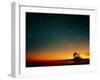 Orange Sunset with Orion, Gemini & Cancer-David Nunuk-Framed Premium Photographic Print