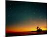 Orange Sunset with Orion, Gemini & Cancer-David Nunuk-Mounted Premium Photographic Print