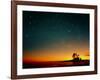 Orange Sunset with Orion, Gemini & Cancer-David Nunuk-Framed Photographic Print