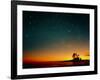 Orange Sunset with Orion, Gemini & Cancer-David Nunuk-Framed Photographic Print