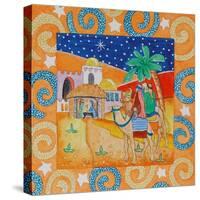 Orange Swirl Border-Tony Todd-Stretched Canvas