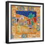 Orange Swirl Border-Tony Todd-Framed Giclee Print